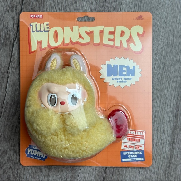POP MART Accessories - Pop Mart Shrimp Labubu Earphone Case Wacky Mart Popmart Keychain